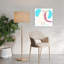 Cute Elephant With Glasses Colorful Playful Contemporary Elephant Wall Art Print 1 Piece Wrapped Canvas Wall Art-1841648861