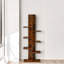 Maryanna 141cm H x 50cm W Bookcase Shelves Free Standing Industrial Rustic Brown Furniture