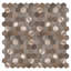 Carreau de mosaïque auto-adhésif en métal 11,3 po x 11,5 po