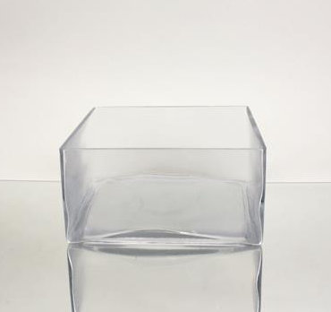 Vase de table en bloc de casseroles, H 4 po x l 8 po x P 8 po