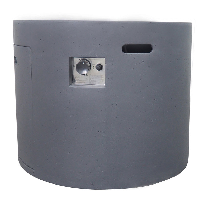 31" ROUND MGO FIRE PIT- 40 000 BTU, Dark Gray