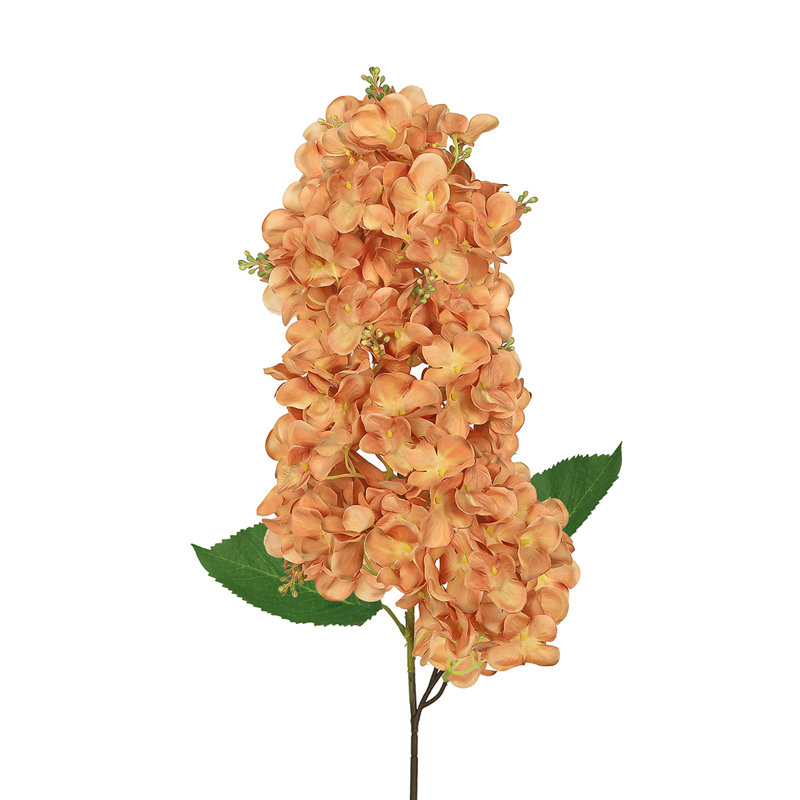 Tige de fleur d'hortensia artificielle, Café brun