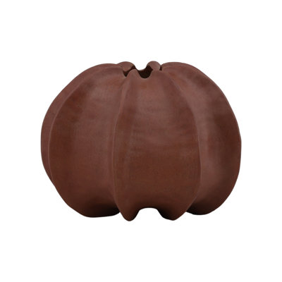 Brynn 9" Tall Terracotta Vase, Terracotta