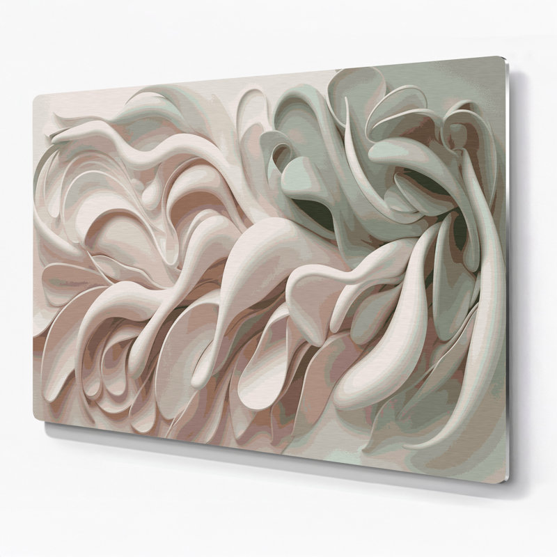 Art mural gris Biomorphic Abstraction 41, H 20 po x l 30 po