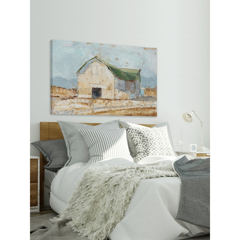 « blanchie grange iv », reproduction de peinture à l’acrylique sur toile tendue, H 40 po x l 60 po x P 1,5 po
