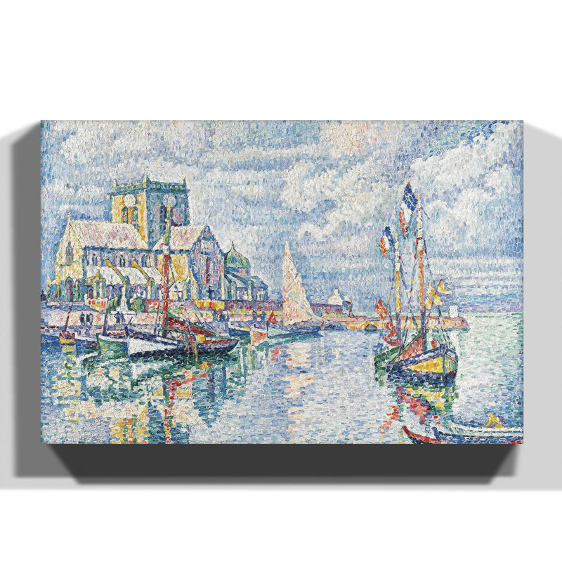 Boats by Paul Signac - Wrapped Canvas, 70cm H x 100cm W