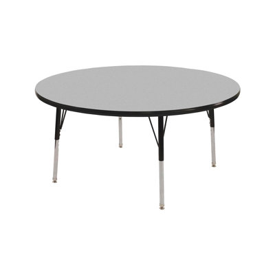 Round Adjustable Height Classroom Activity Table for School and Home