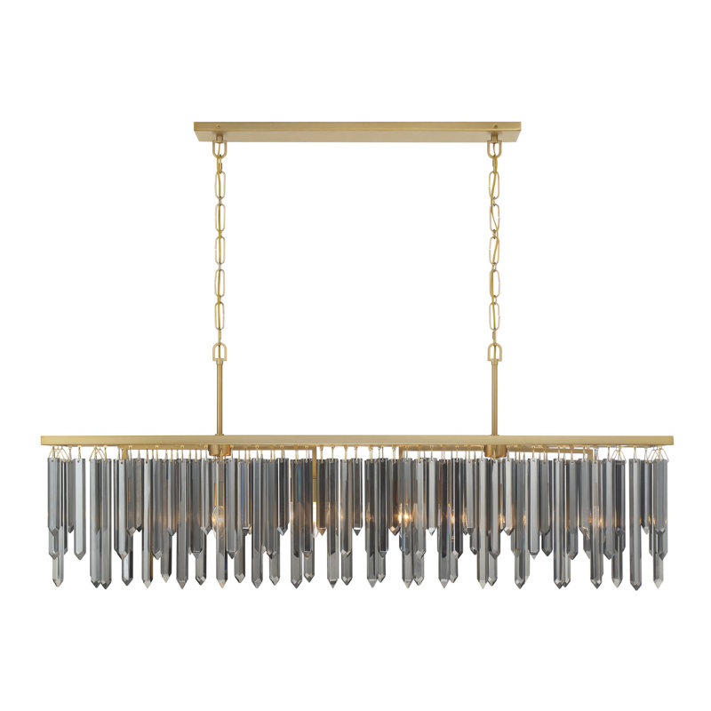 Wisbech 52'' Modern Gold Linear Chandelier