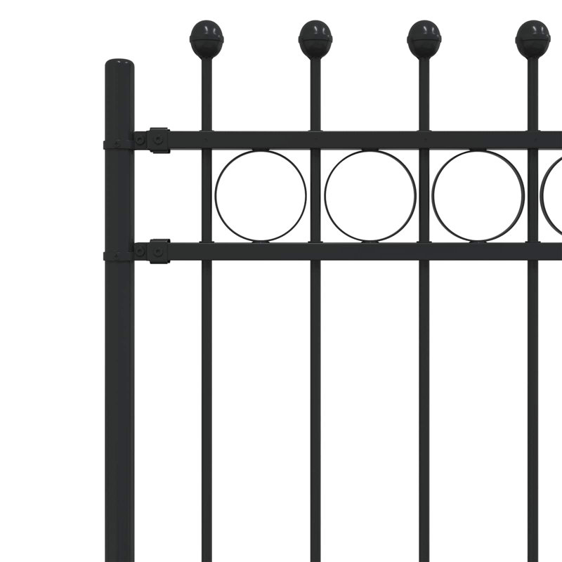 Powder-Coated Steel Fence Panels Included, 166cm H x 200cm W