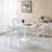5 Pieces Dining Set (White)