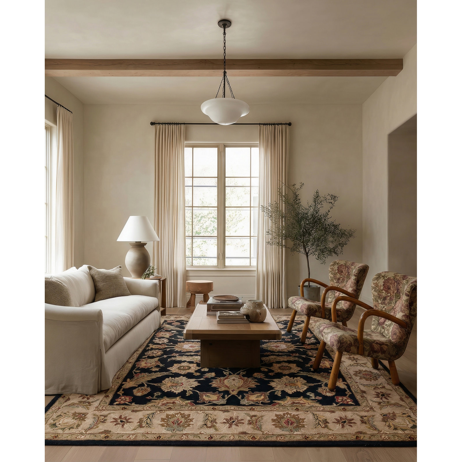 Lyndsay Handmade Wool Rug, Rectangle 2'6" x 4'