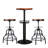 Shaylee 2 - Person Pine Solid Wood Top Pedestal Base Dining Set