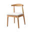 Ensemble de 4 chaises de salle à manger en bois massif, chaises d'appoint rembourrées, 4 pièces en bois véritable avec coussin-932551164-932551165