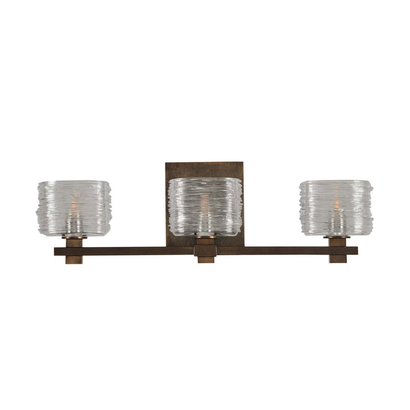 Meuble-lavabo 3 lumières Clearwater, Bronze vintage