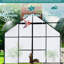Serre en polycarbonate de 8 x 10 pi avec drainage des eaux pluviales, cadre en aluminium noir stable-118640990