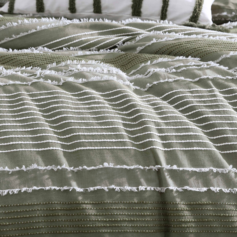 Harley Cotton Bedding, Queen Comforter + 2 Queen Pillowcases