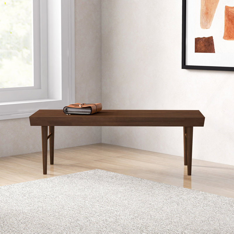 Banc en bois Mia Mid Century