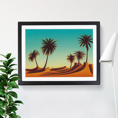 Eccentric Palm Trees - Single Picture Frame Print