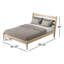 Grand lit en bois massif Ashlie-405842645