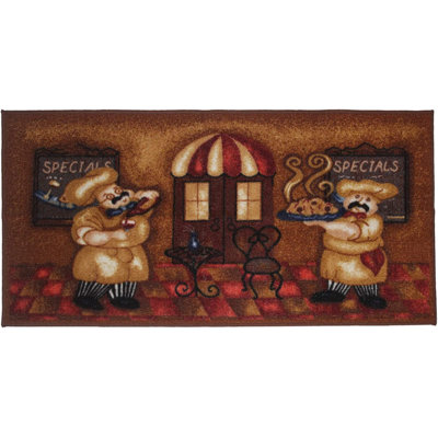 Gabar No Pattern And Not Solid Colour Polyester Non-Skid Kitchen Mat