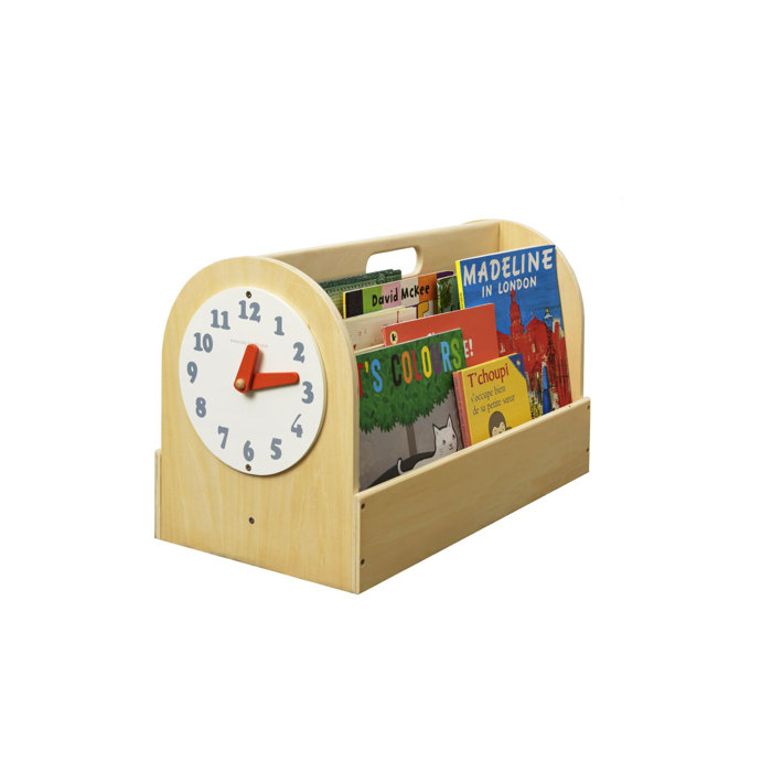 Tidy Books 2 Compartment Solid + Manufactured Wood Book Display ...