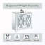 Armoire d'appoint en miroir avec tablette