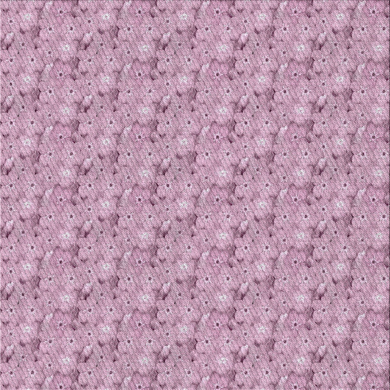 Tapis rose à motif floral Asha, Carré 5 pi