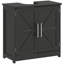 Armoire de rangement à piédestal, noir