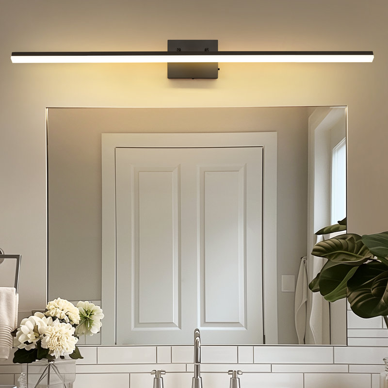 Éclairage pour meuble-lavabo intégré 48 po à 1 lumière 24 W à DEL 48 po, applique murale pour salle de bain, barre d'éclairage moderne pour miroir et maquillage