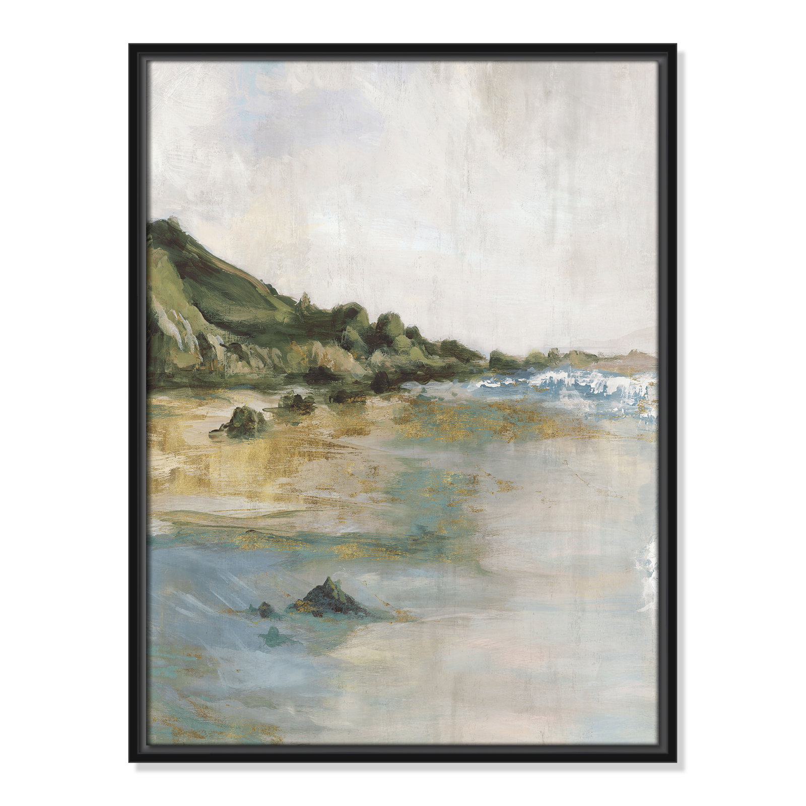 Tide’s Edge Print by , Black, 25.5" H x 19.5" W