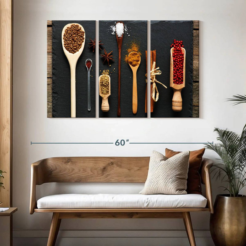 Yarlin Kitchen Spices, 32" H x 50" W