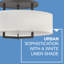 Plafonnier semi-encastré cylindrique à 3 lumières Hampton-1701024986-1701024987-1701024990