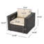 Ensemble de conversation modulaire avec coussins 10 pièces Jossif-1598781646