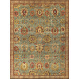 Antique Weave Serapi Wool Oriental Area Rug