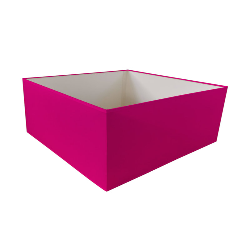 Silk Rectangle Lamp Shade ( Uno ), Hot Pink, 25cm H x 40cm W x 40cm D