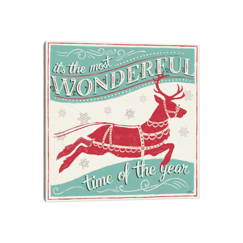 Merry Little Christmas IV by Janelle Penner - Wrapped Canvas Painting, 30.48 cm H x 30.48 cm W