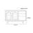 Adjustable Glass Door Buffet Table