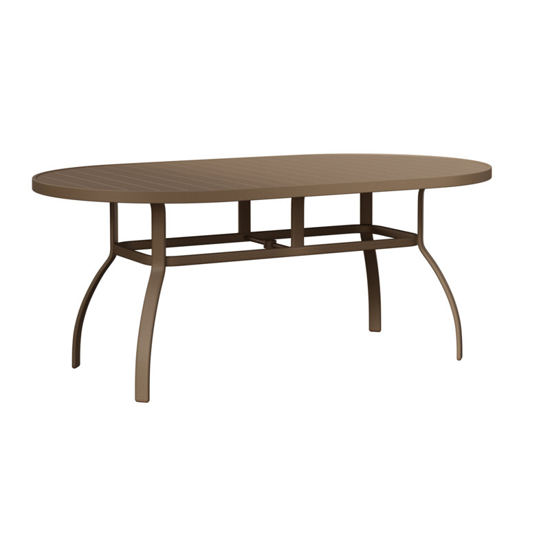 Berlin Gardens Murphy 76″ Oblong Dining Table, Oak Wood Vein