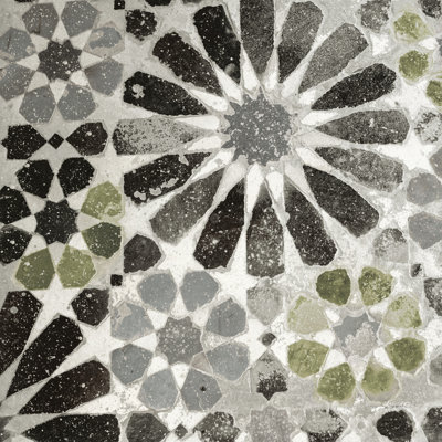 " Alhambra Tile III Gray Green " by Sue Schlabach
