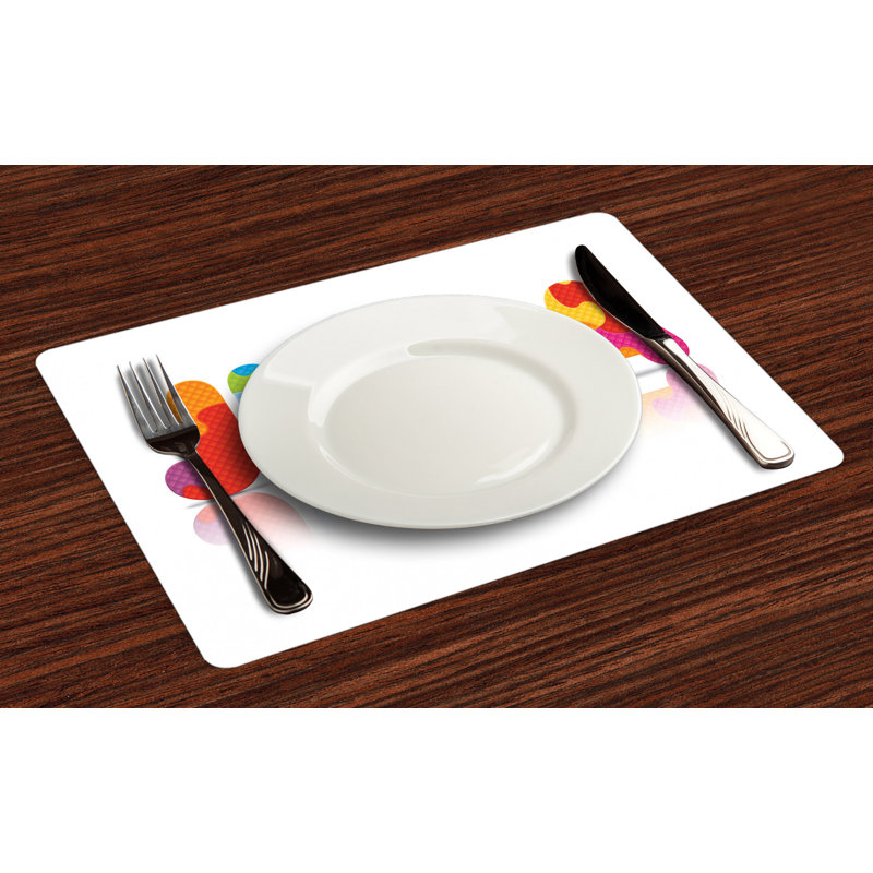 Polyester Abstract Rectangle Placemat