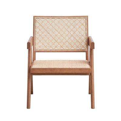 Fauteuil d'appoint en rotin et finition naturelle Velentina (fauteuil d'appoint)