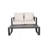 Double Sofa + Rectangular Coffee Table-1731738452