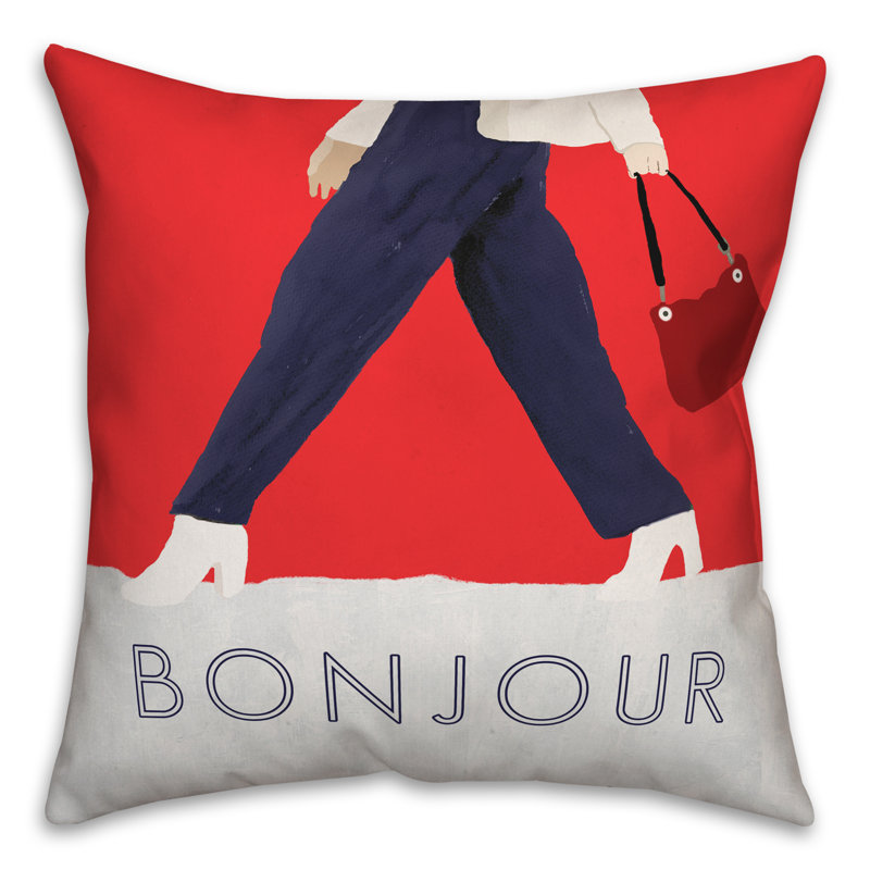 Coussin Bonjour