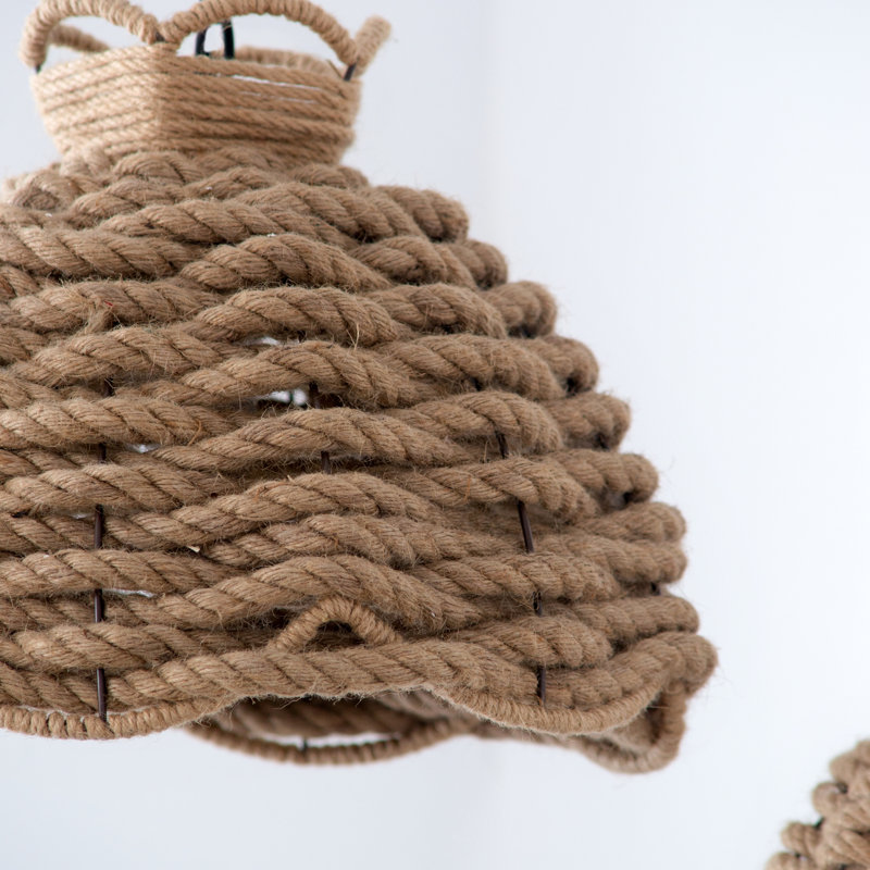 Lustre tissé en corde S / 2