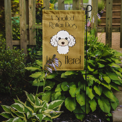 Drapeau de jardin à 2 côtés pour chien en vie
