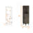 Dark Brown 1-Drawer 2-Shelf Corner Bar Cabinet-2140322257