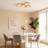 LED Wooden Creative Puzzle-Style Flush Mount Light