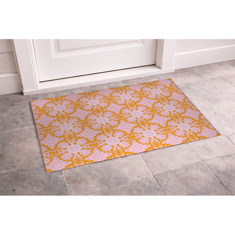 Paillasson Damask, L 21 po x L 34 po, Orange