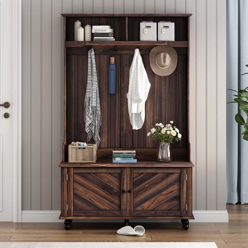 Hall Tree 40.1 Wide, Brown