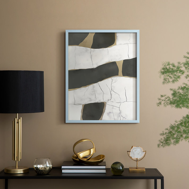 "Abstract", reproduction encadrée prête à être suspendue, Bleu, H 10 po x l 8 po
